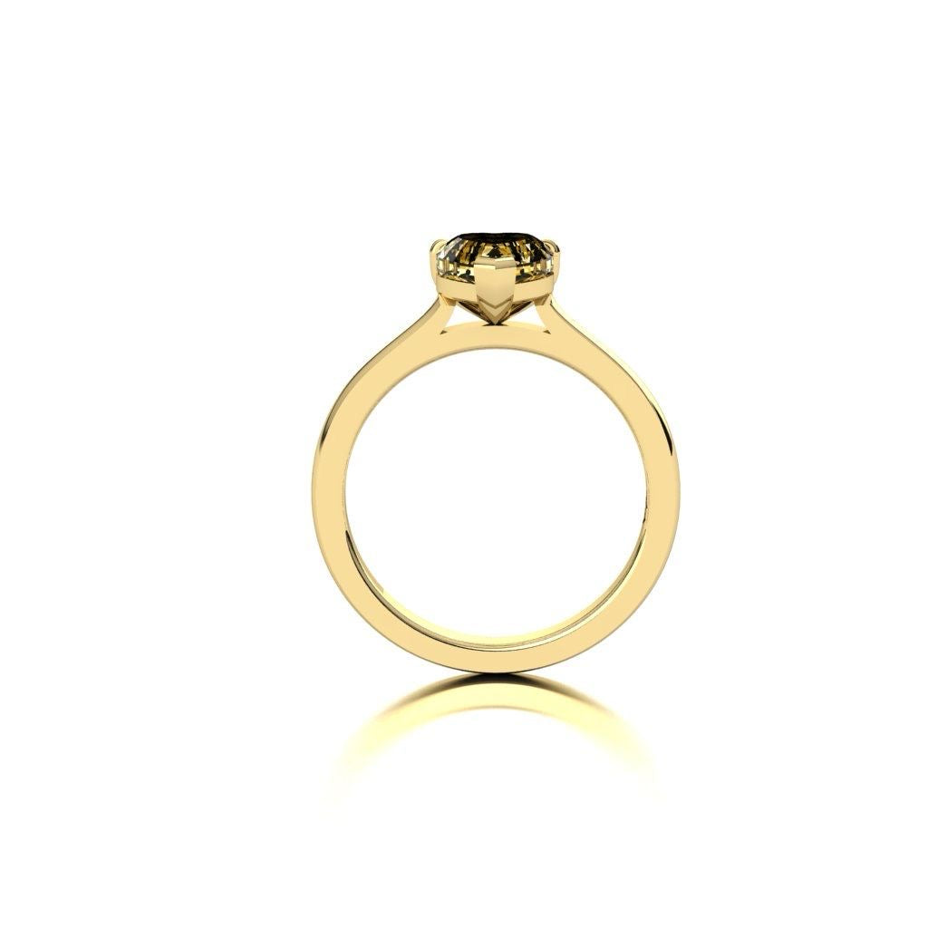 18ct gold 1.01ct heart-shaped diamond ring