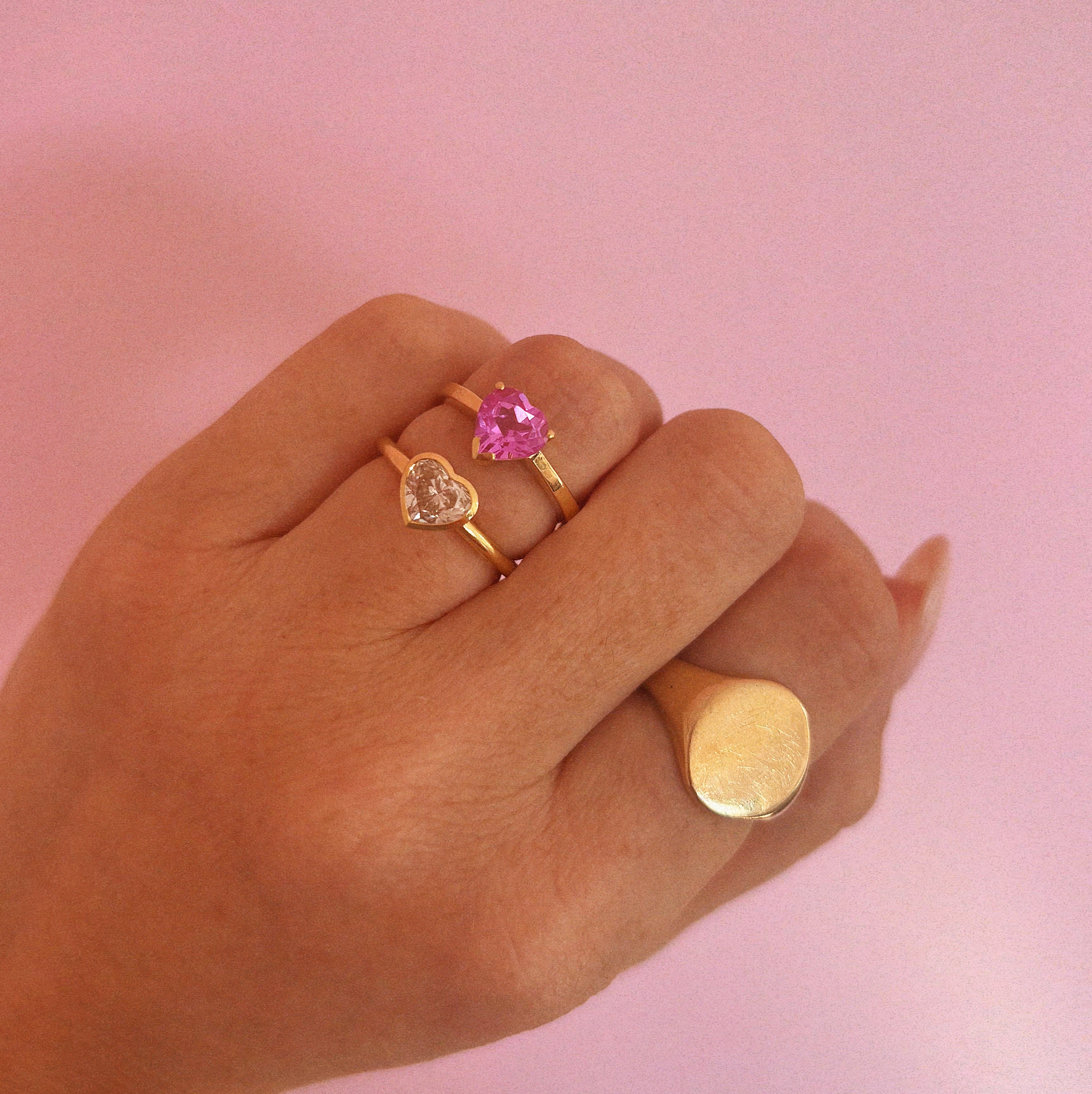 18ct gold bezel set 1.07ct heart-shaped diamond ring