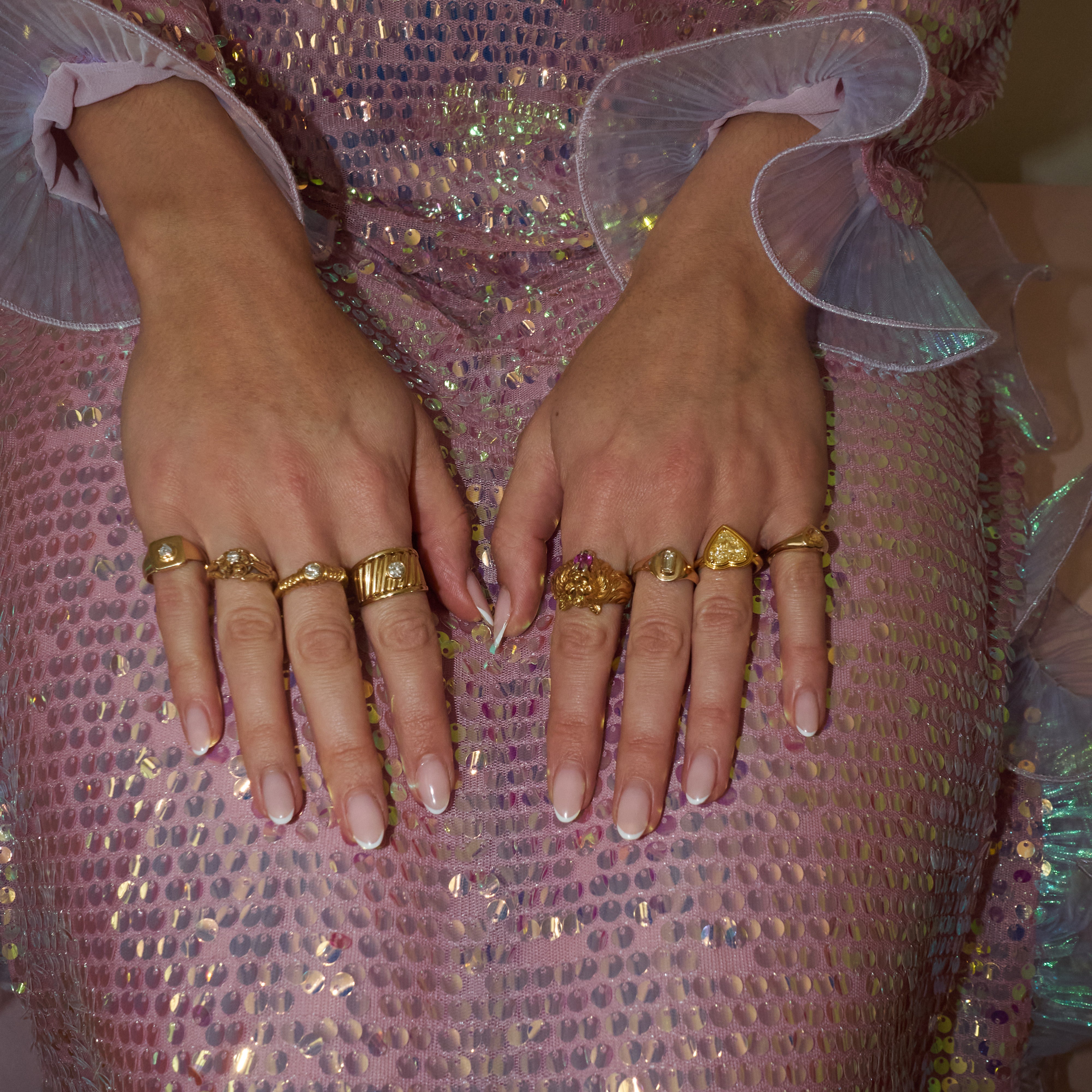 18ct gold 0.40ct diamond chunky ring