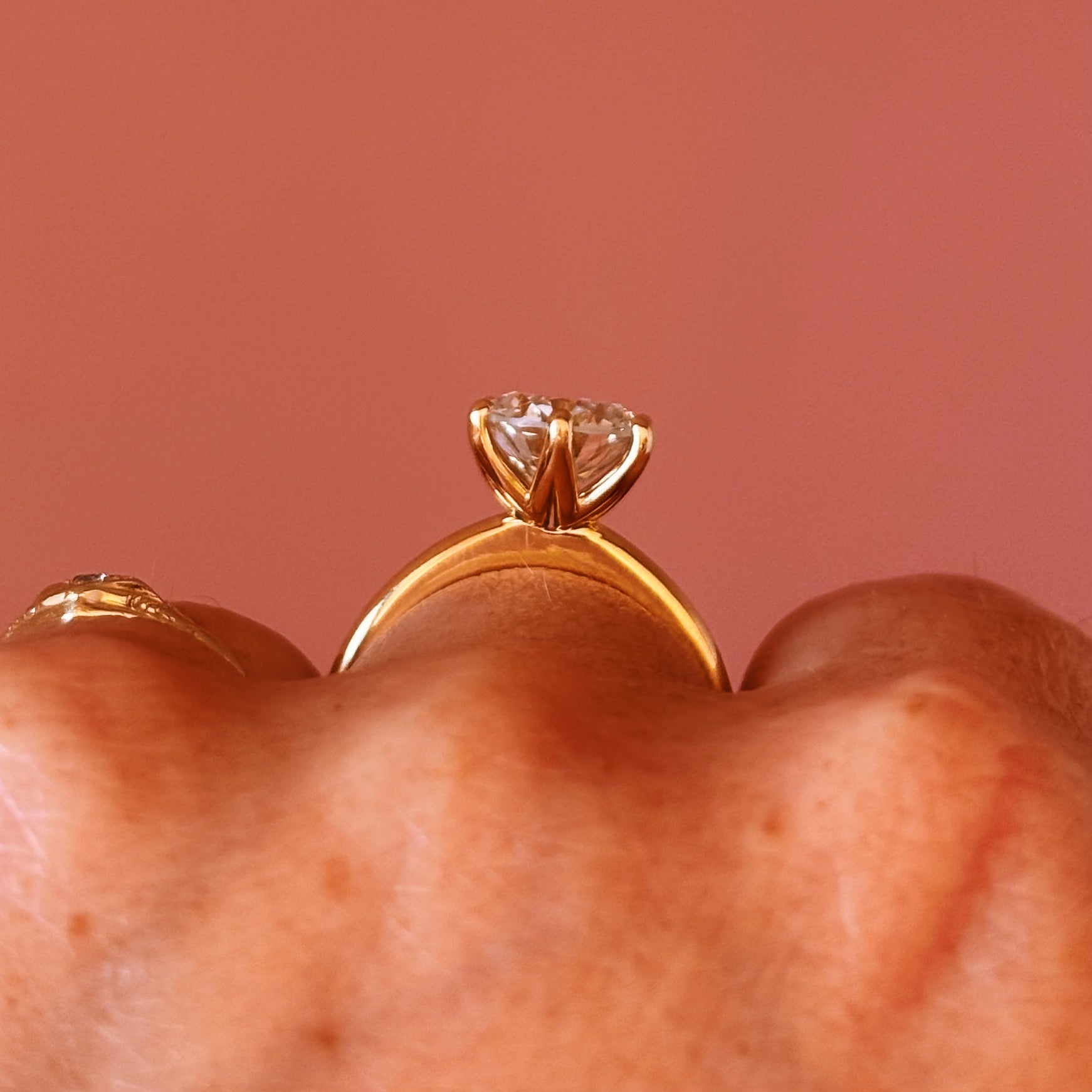 18ct yellow gold 1.56ct round brilliant cut diamond ring (currently being made)