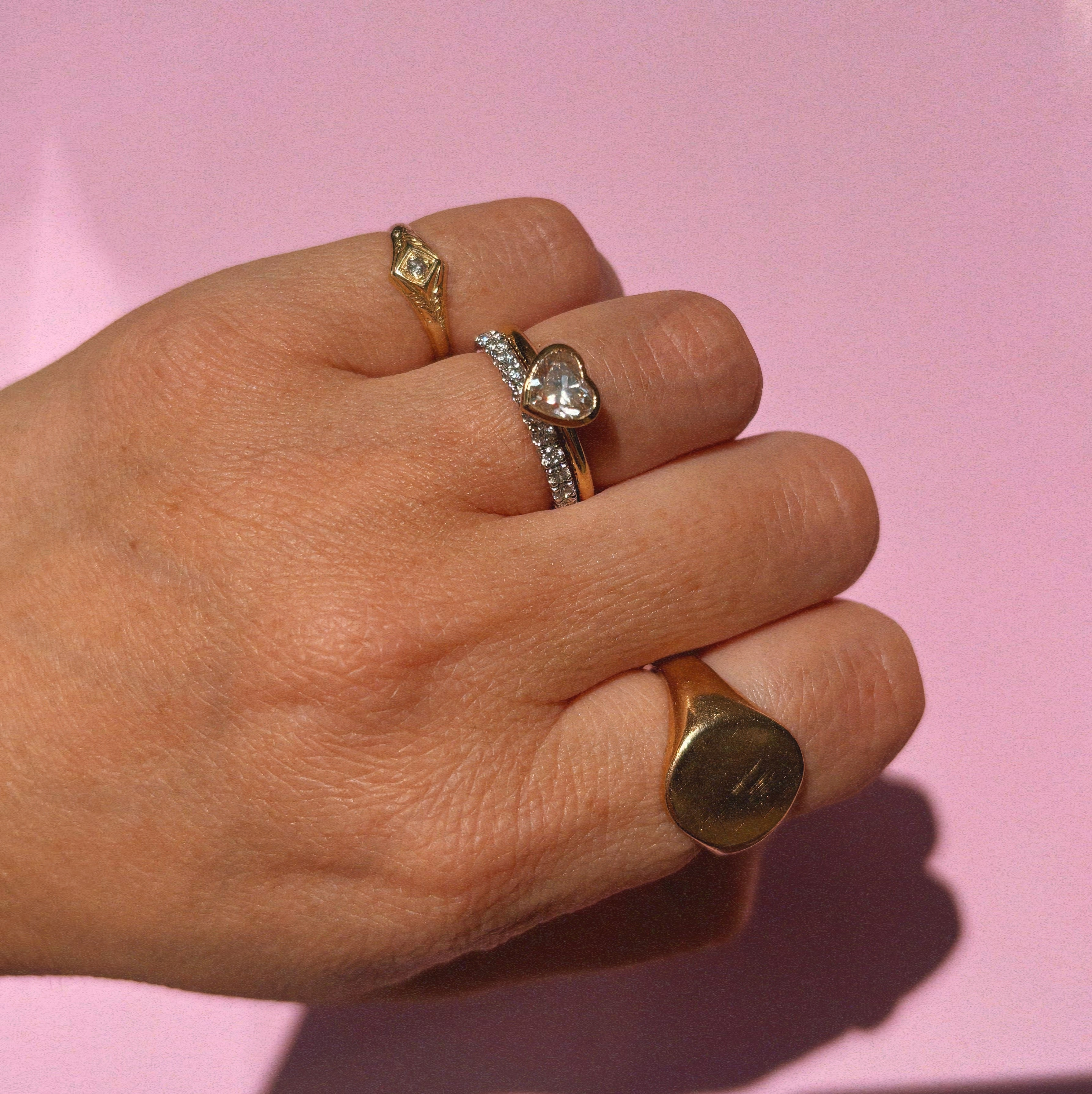 Platinum 0.45ct half-eternity diamond ring (made to order)