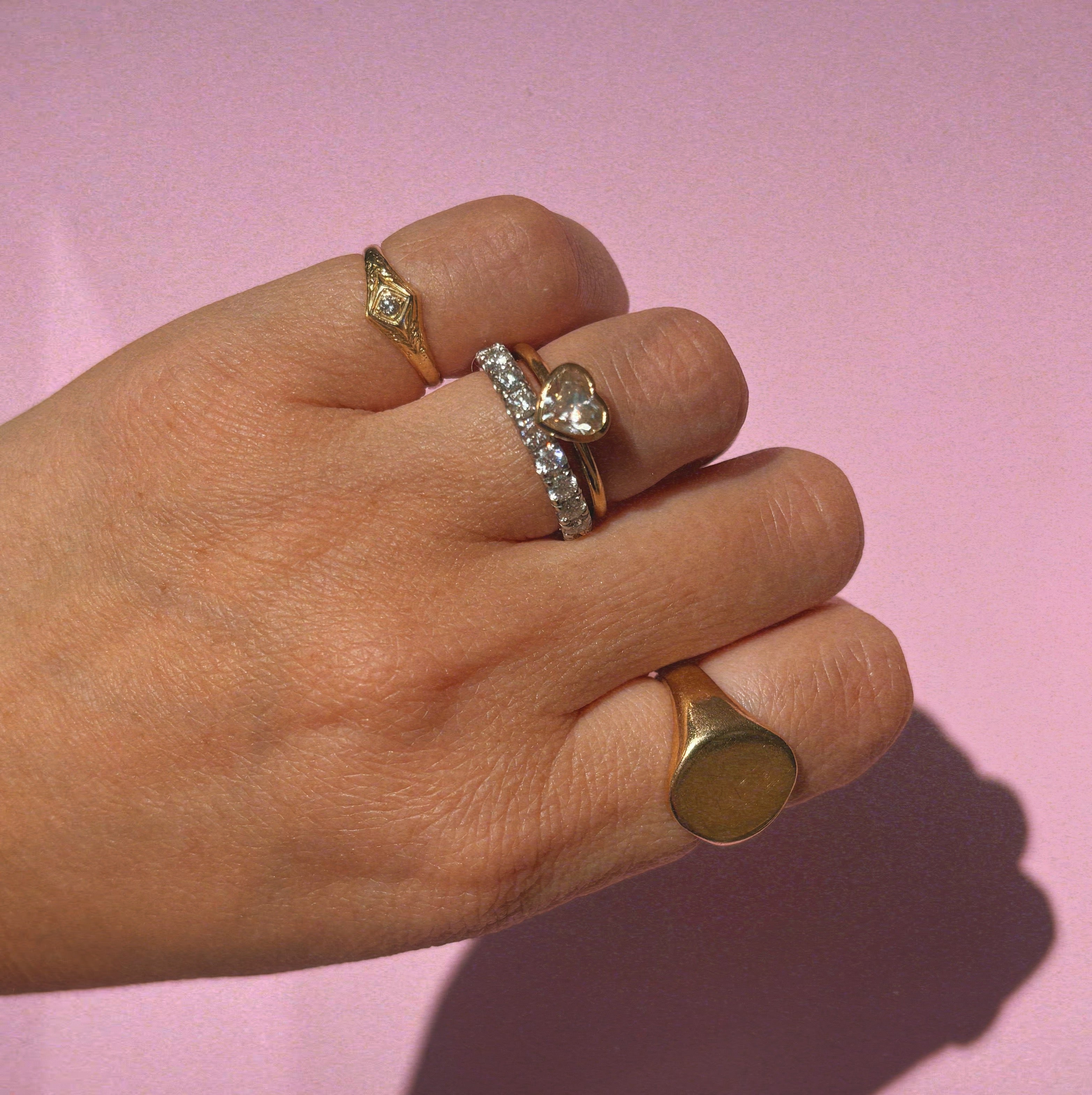 Platinum 1.0ct diamond half-eternity ring