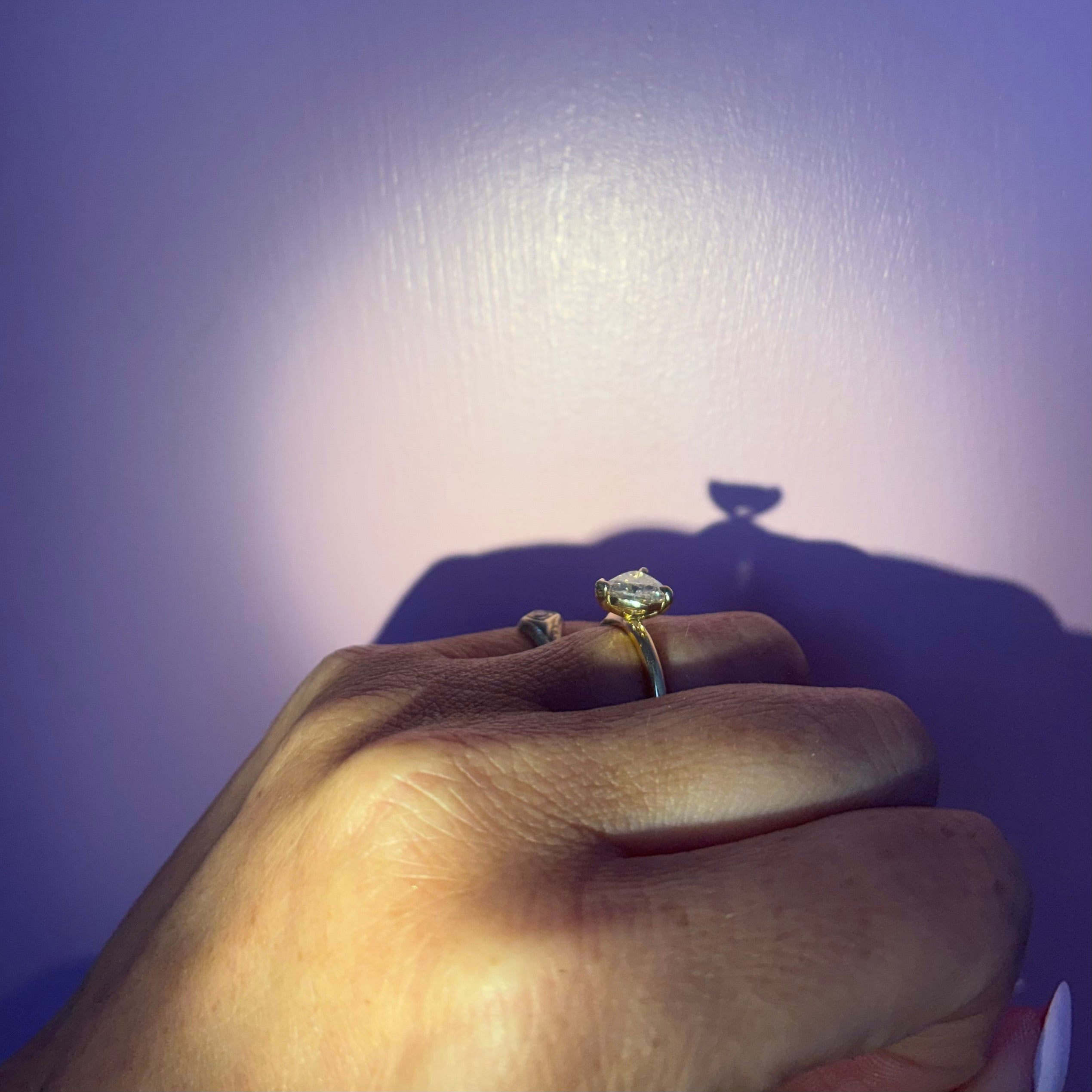 18ct gold 1.05ct heart-shaped diamond ring