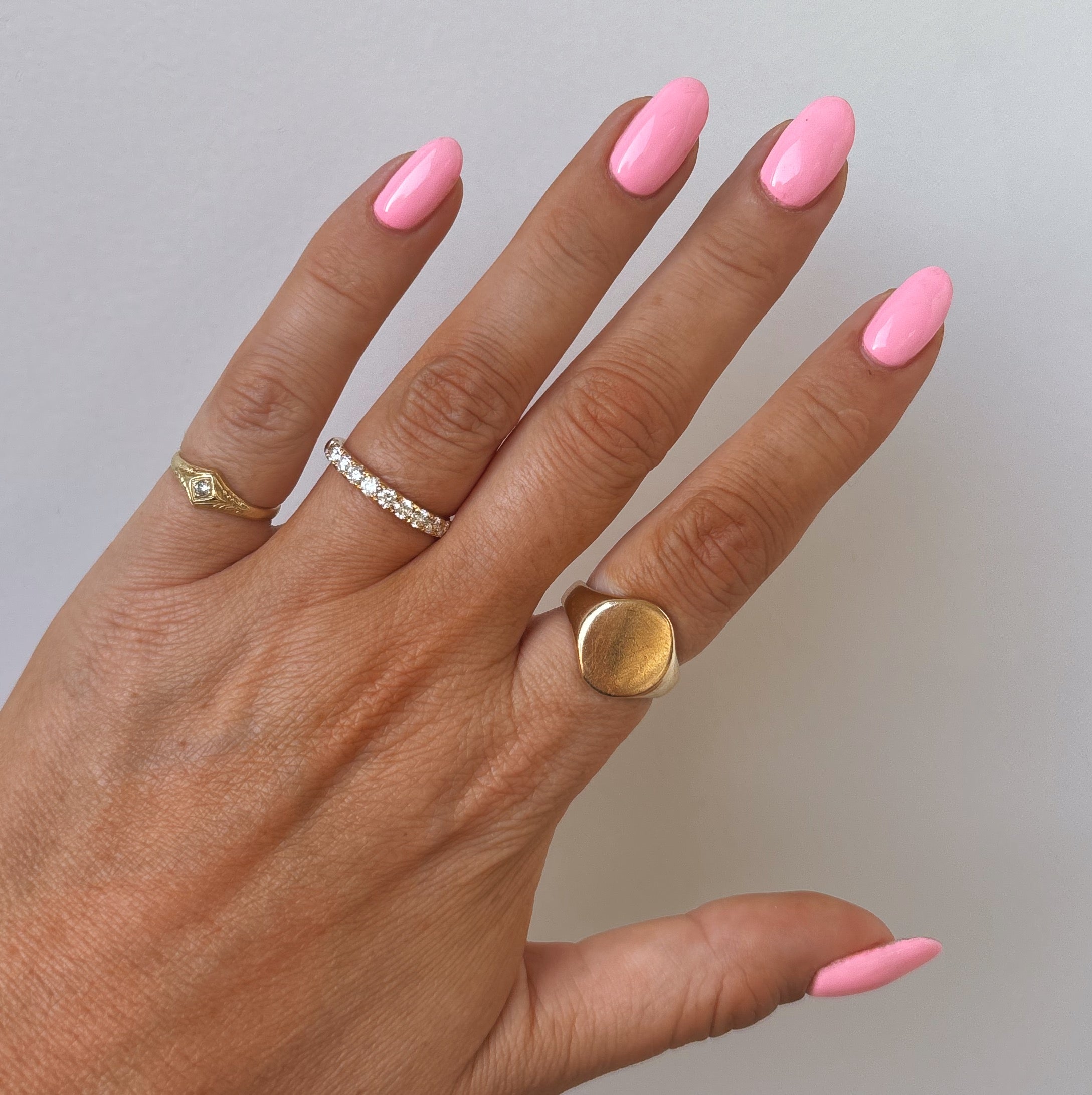 18ct gold 0.75ct diamond half-eternity ring