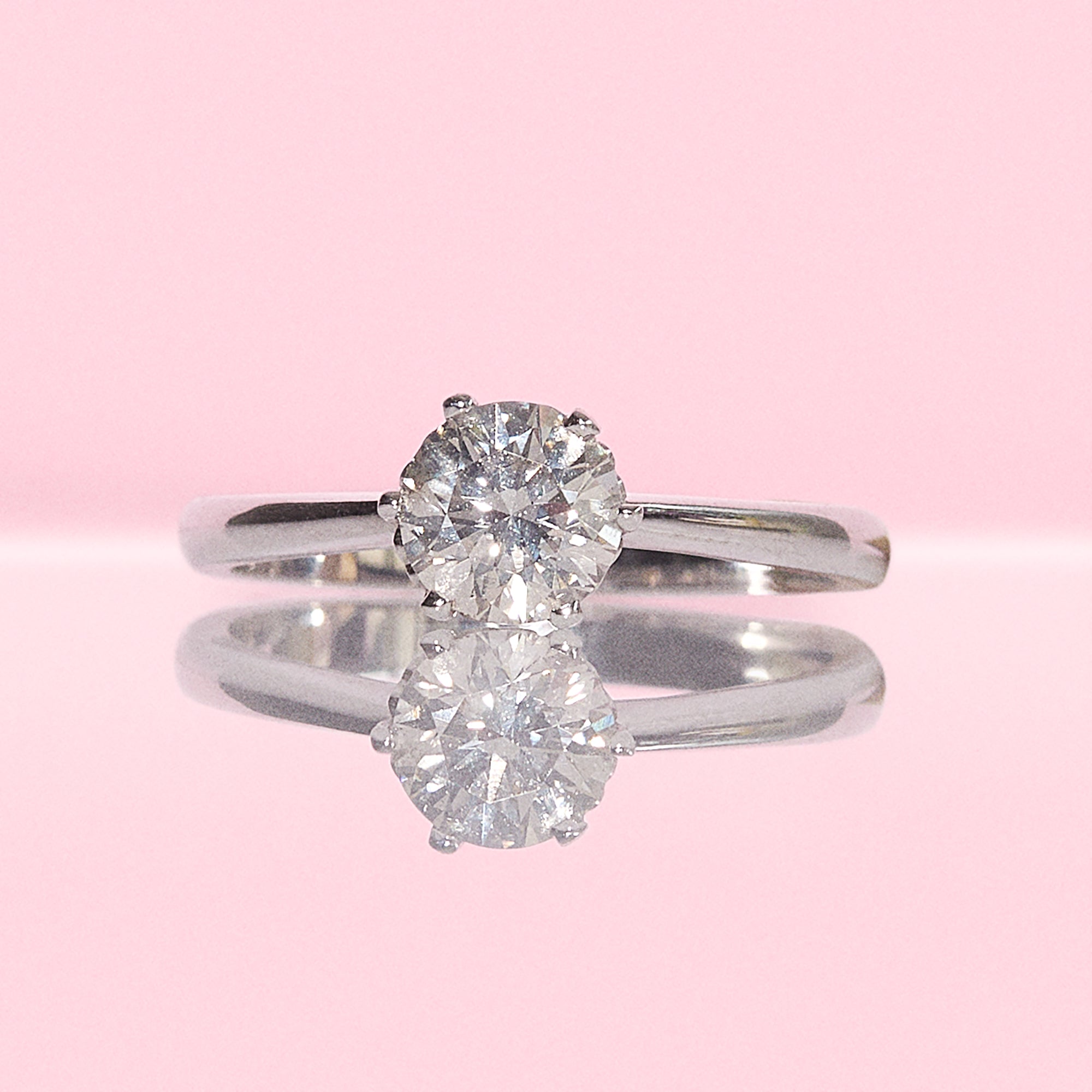18ct gold 1.01ct diamond solitaire ring