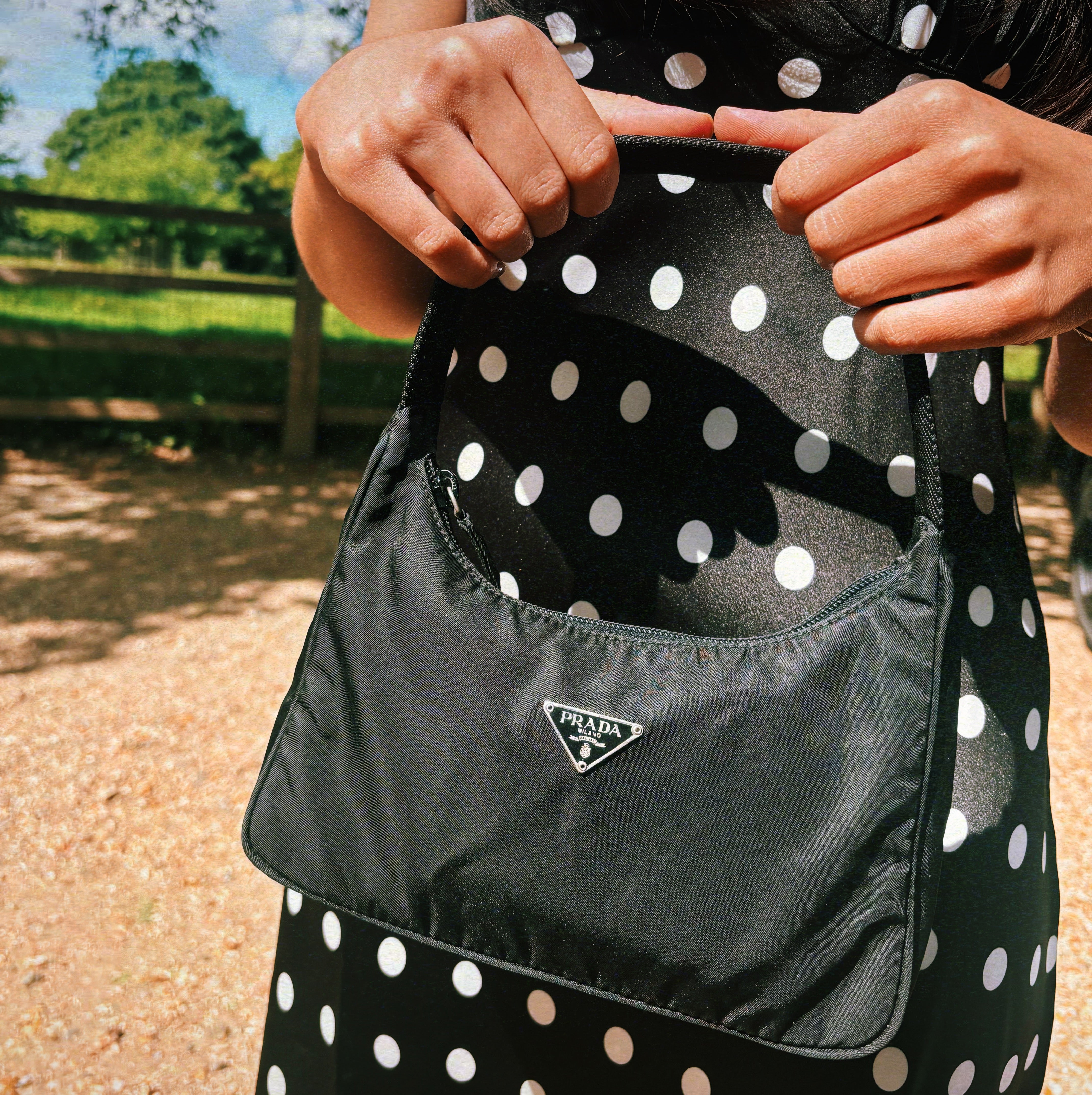 Prada black shoulder bag