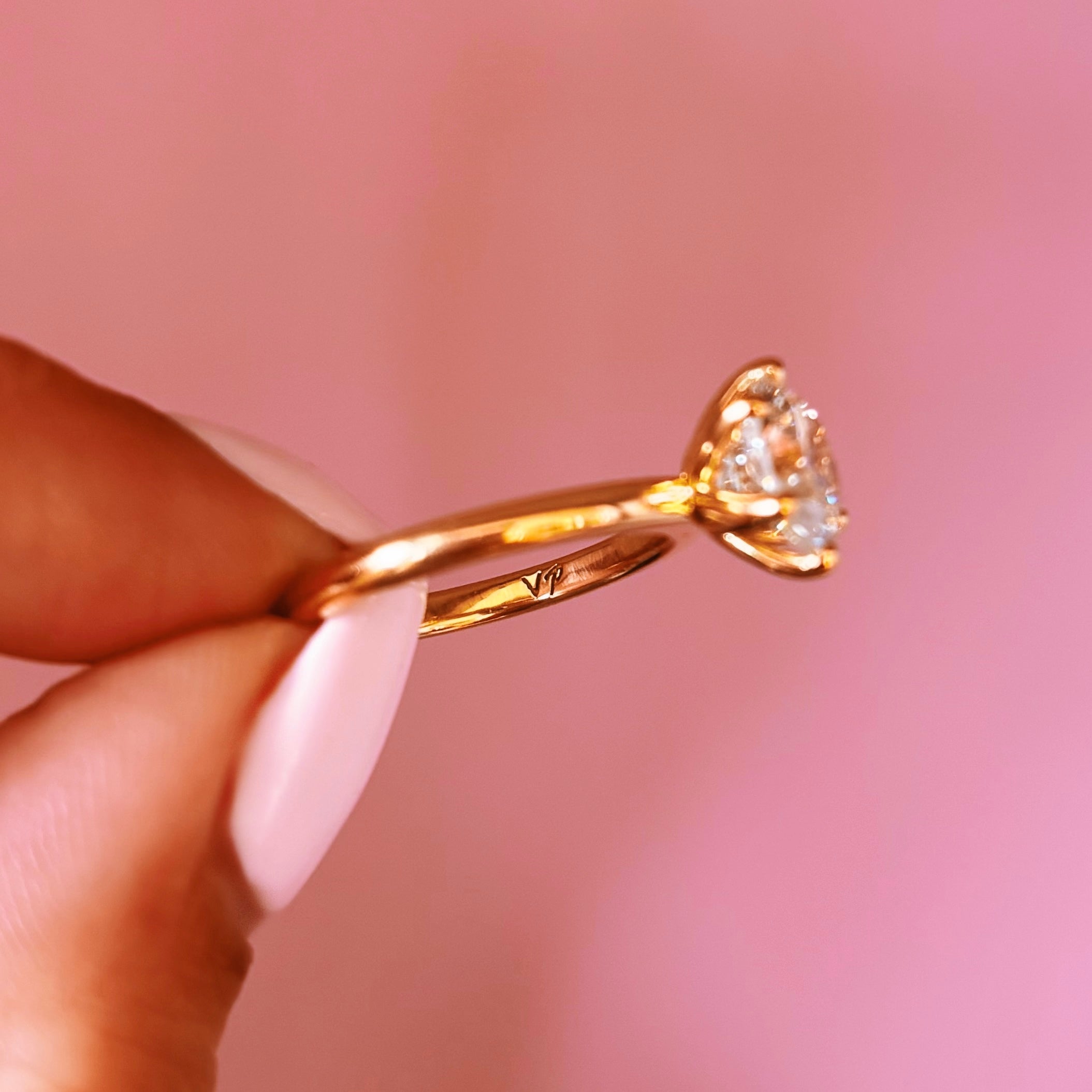 18ct yellow gold 1.56ct round brilliant cut diamond ring (currently being made)