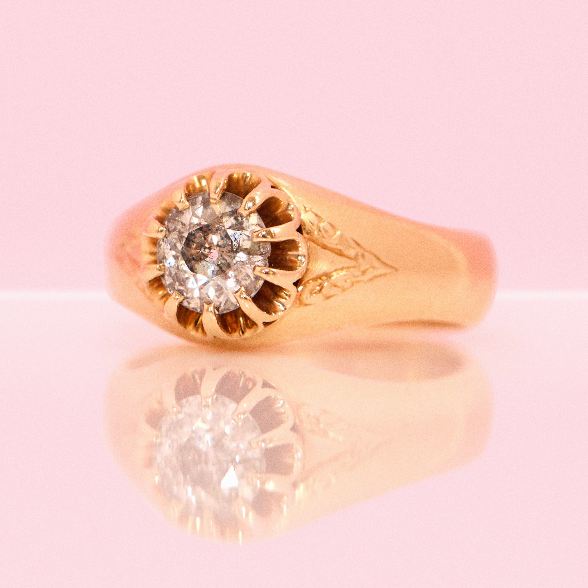 18ct gold 0.95ct diamond ring