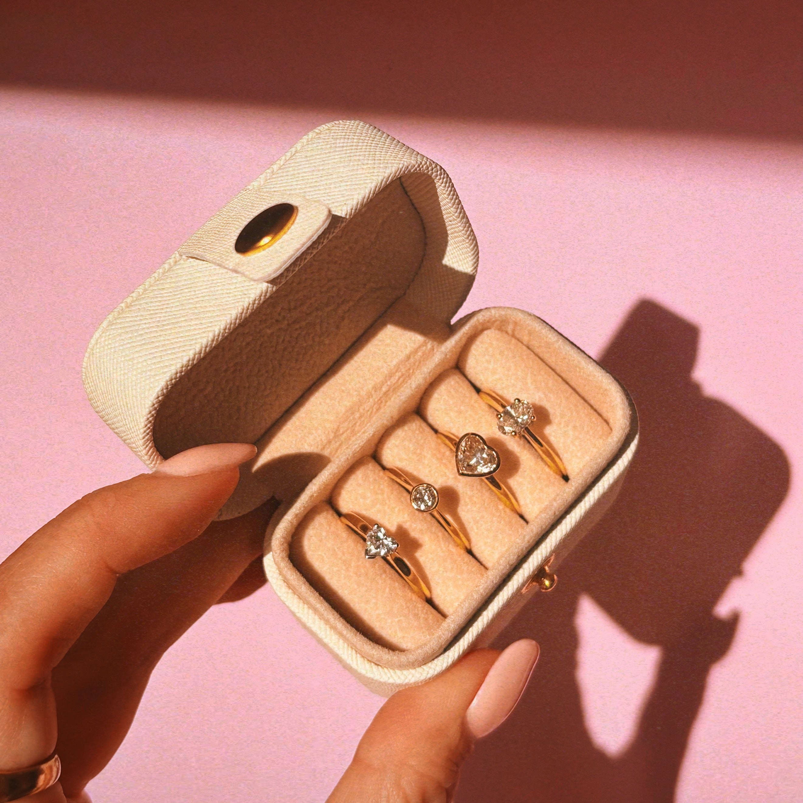 18ct gold bezel set 1.07ct heart-shaped diamond ring