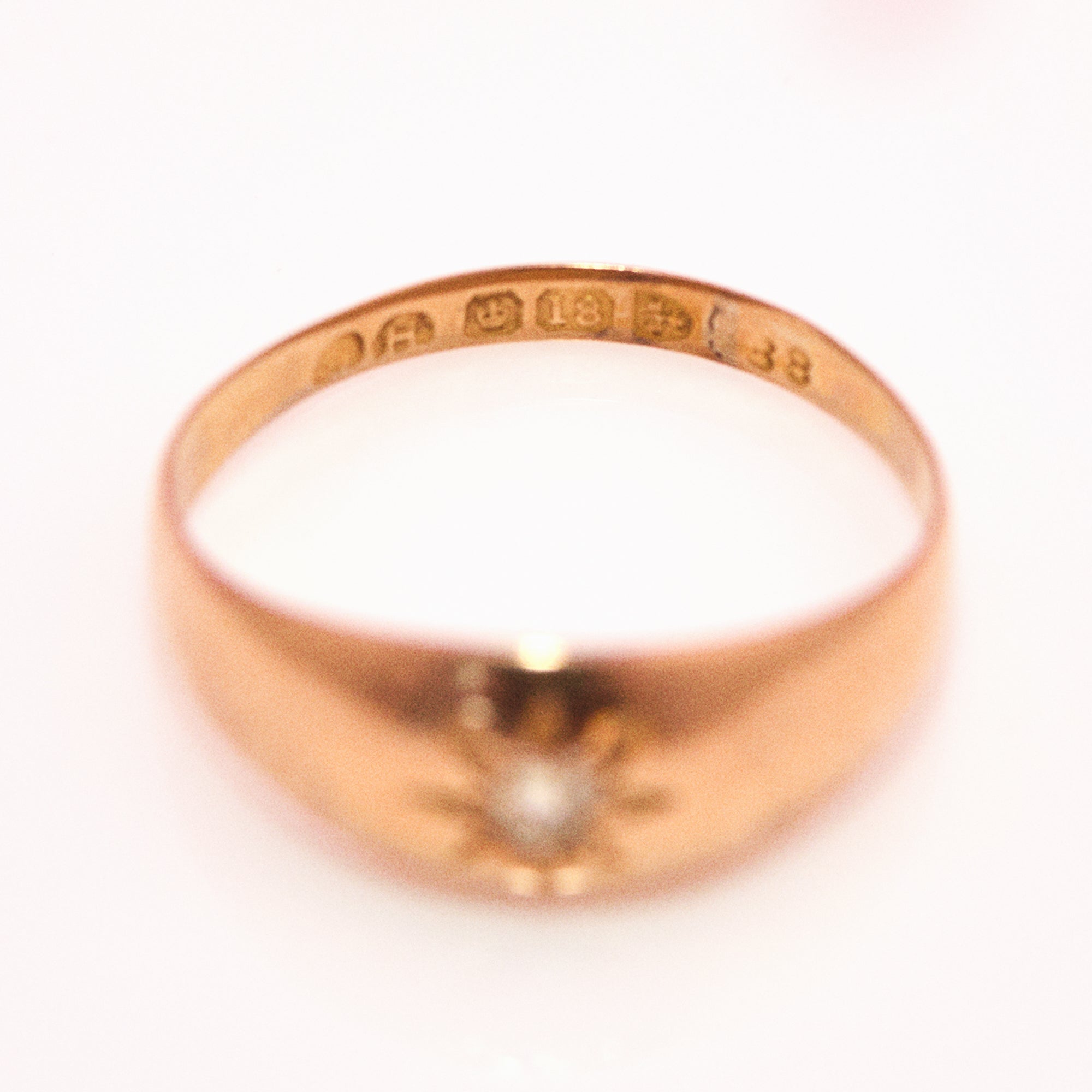 18ct gold diamond starburst gypsy ring from 1910