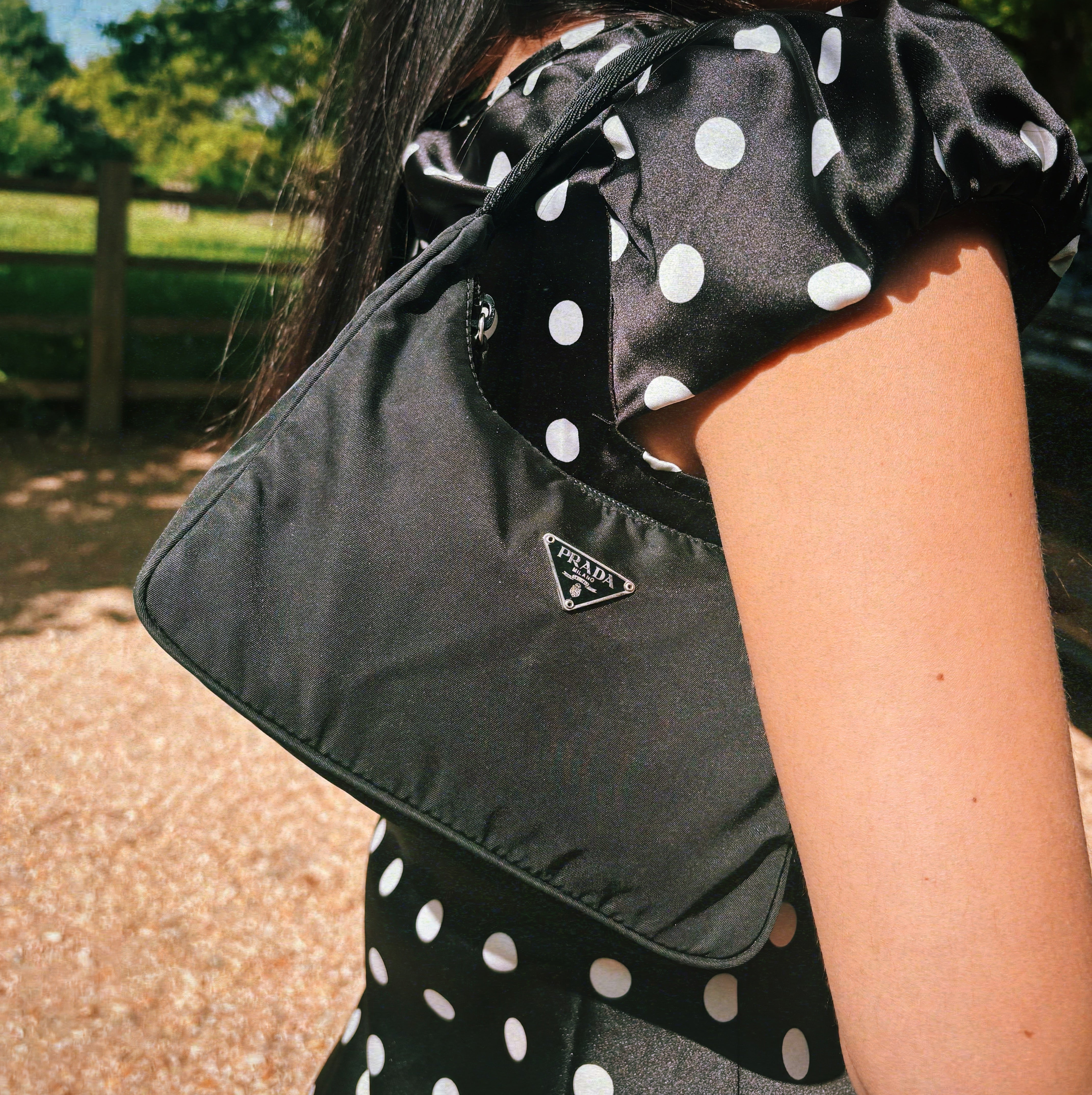 Prada black shoulder bag