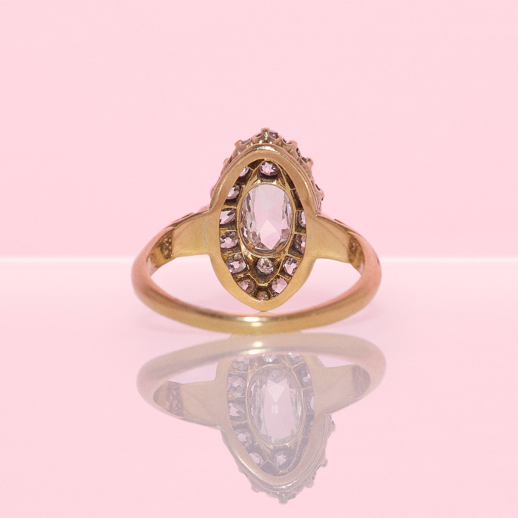 18ct gold diamond marquise ring