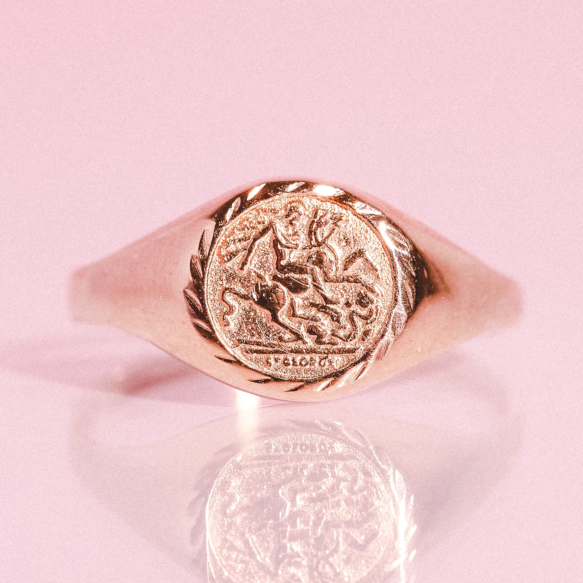 9ct gold ‘St George’ ring