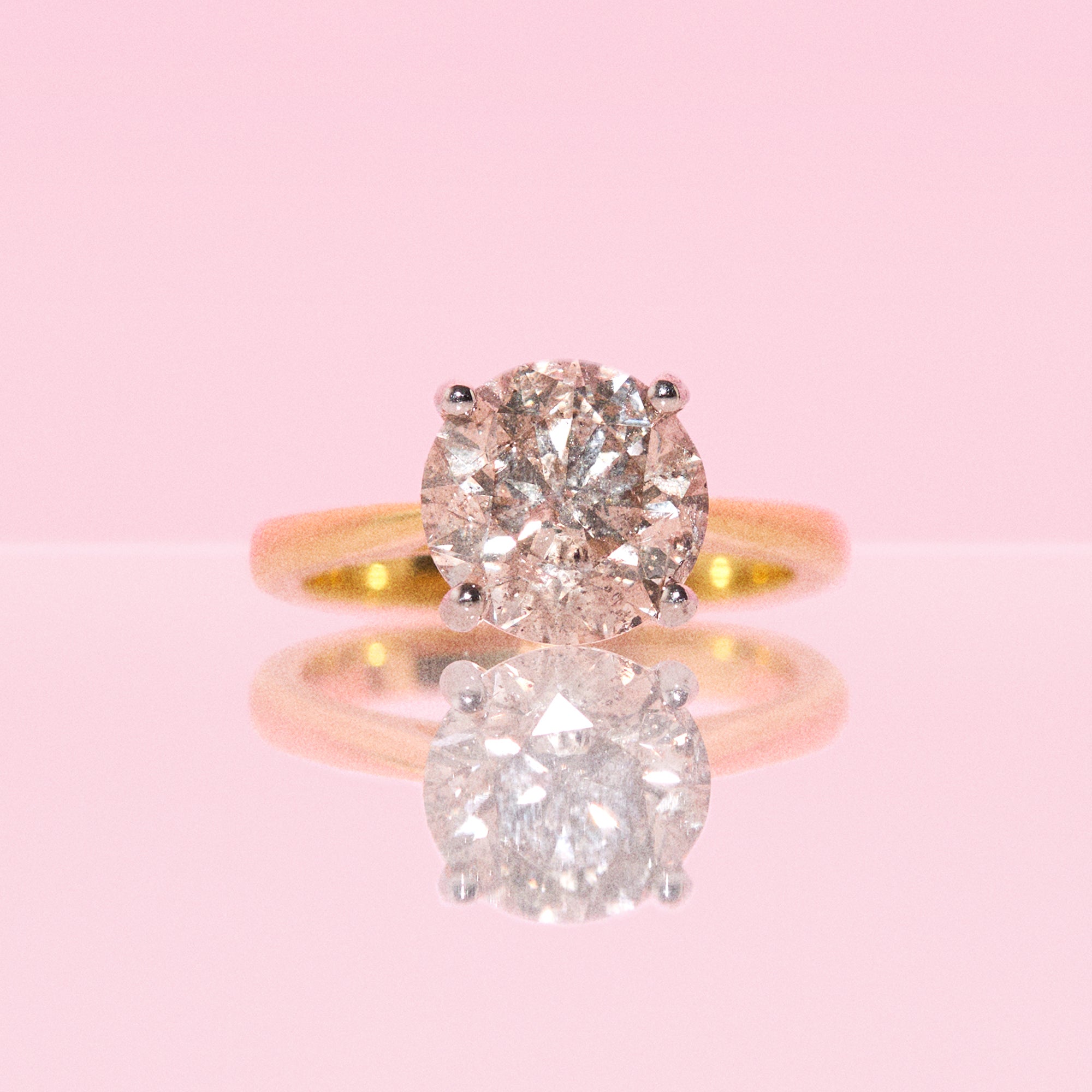 18ct gold 3ct diamond solitaire ring