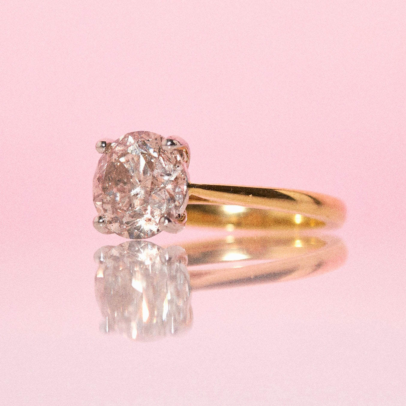 18ct gold 3ct diamond solitaire ring