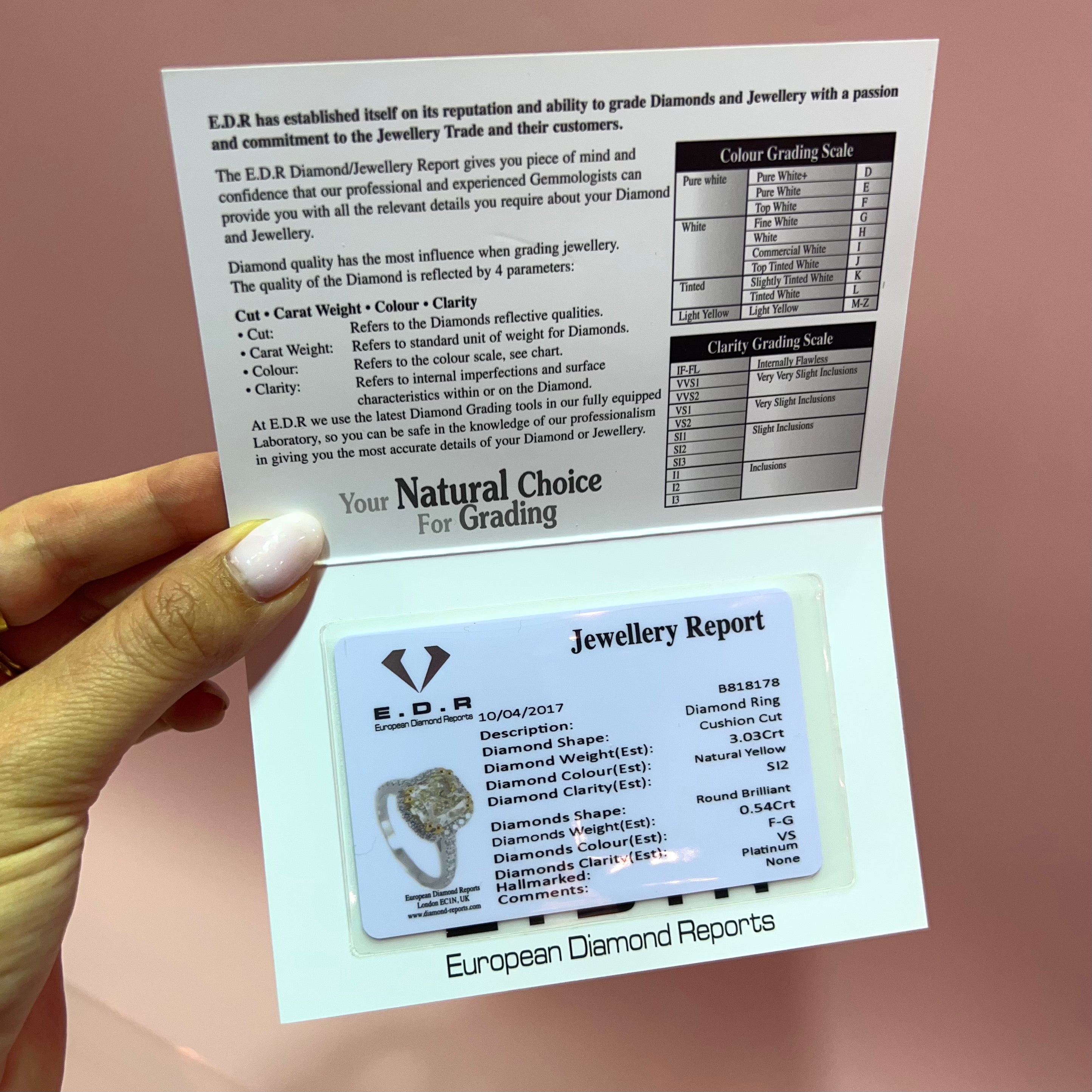 Platinum 3.0ct cushion cut yellow diamond halo ring