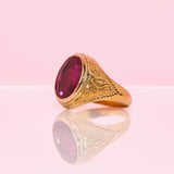 9ct gold ruby ring