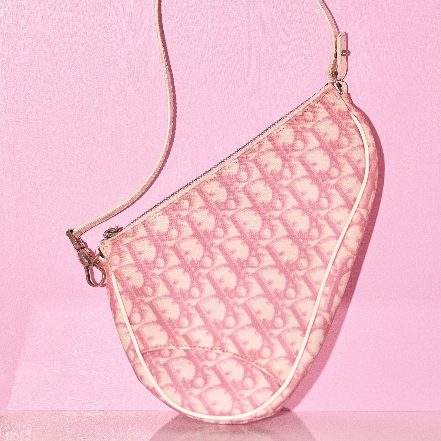 Dior pink saddlebag