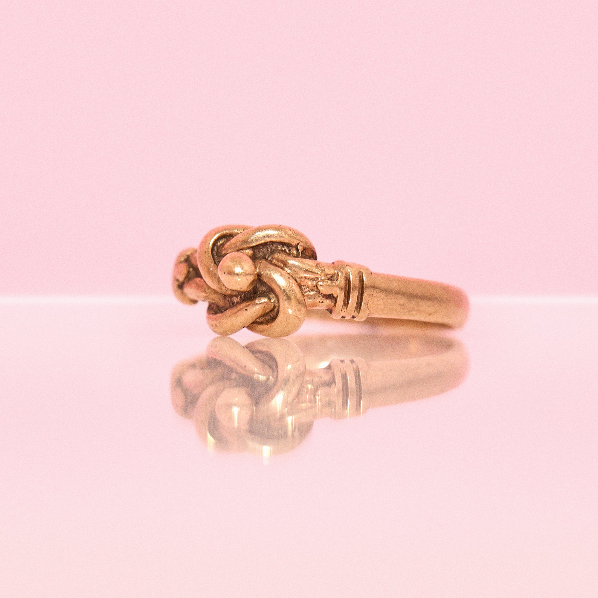 9ct gold knot ring