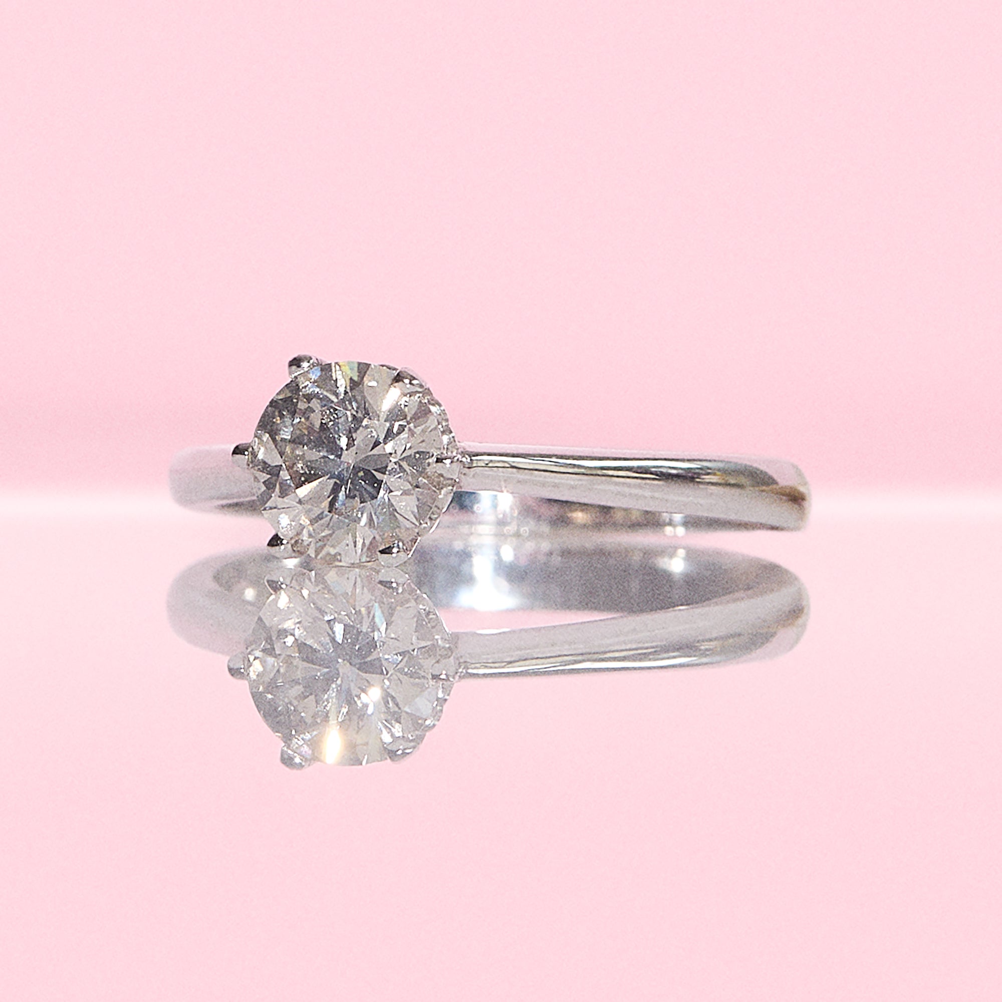 18ct gold 1.01ct diamond solitaire ring