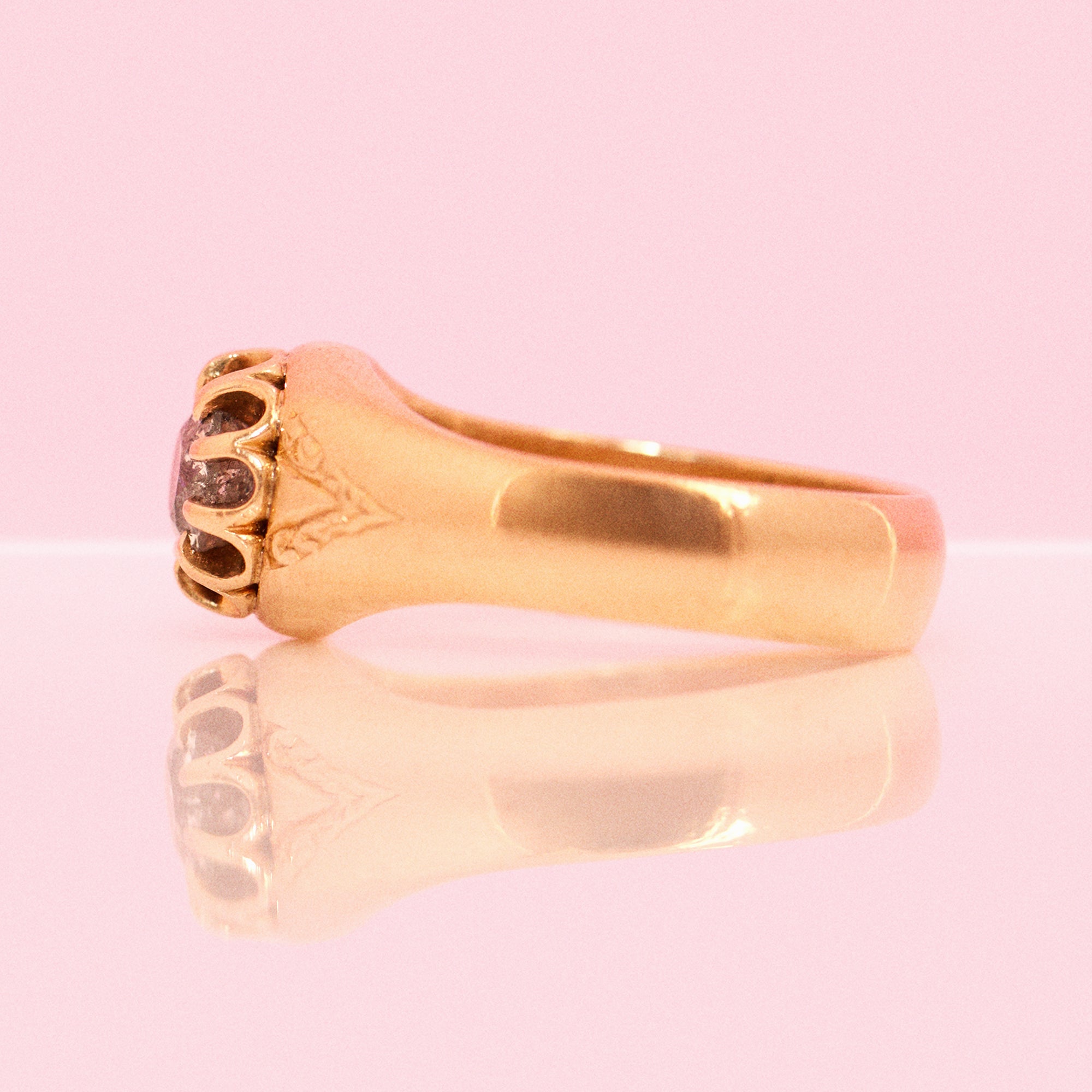 18ct gold 0.95ct diamond ring