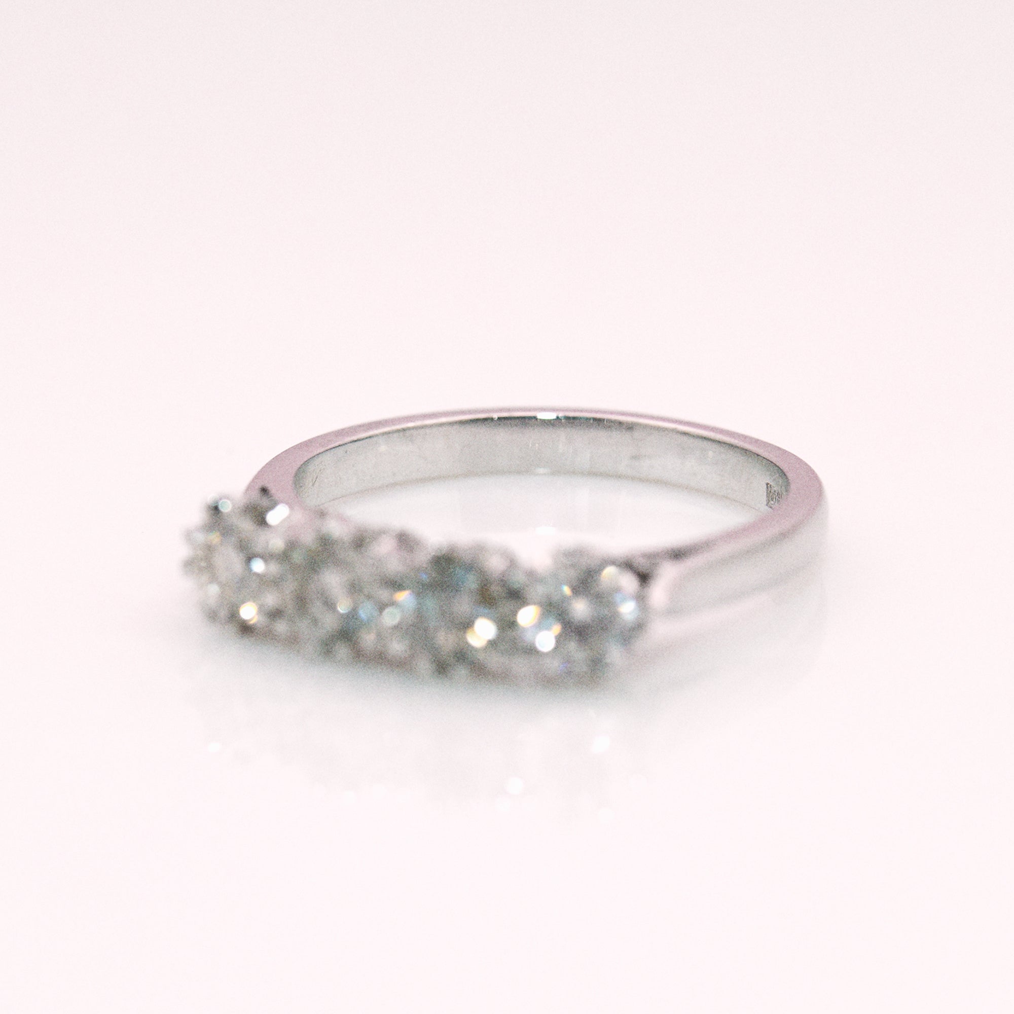 Platinum 1ct diamond four stone ring