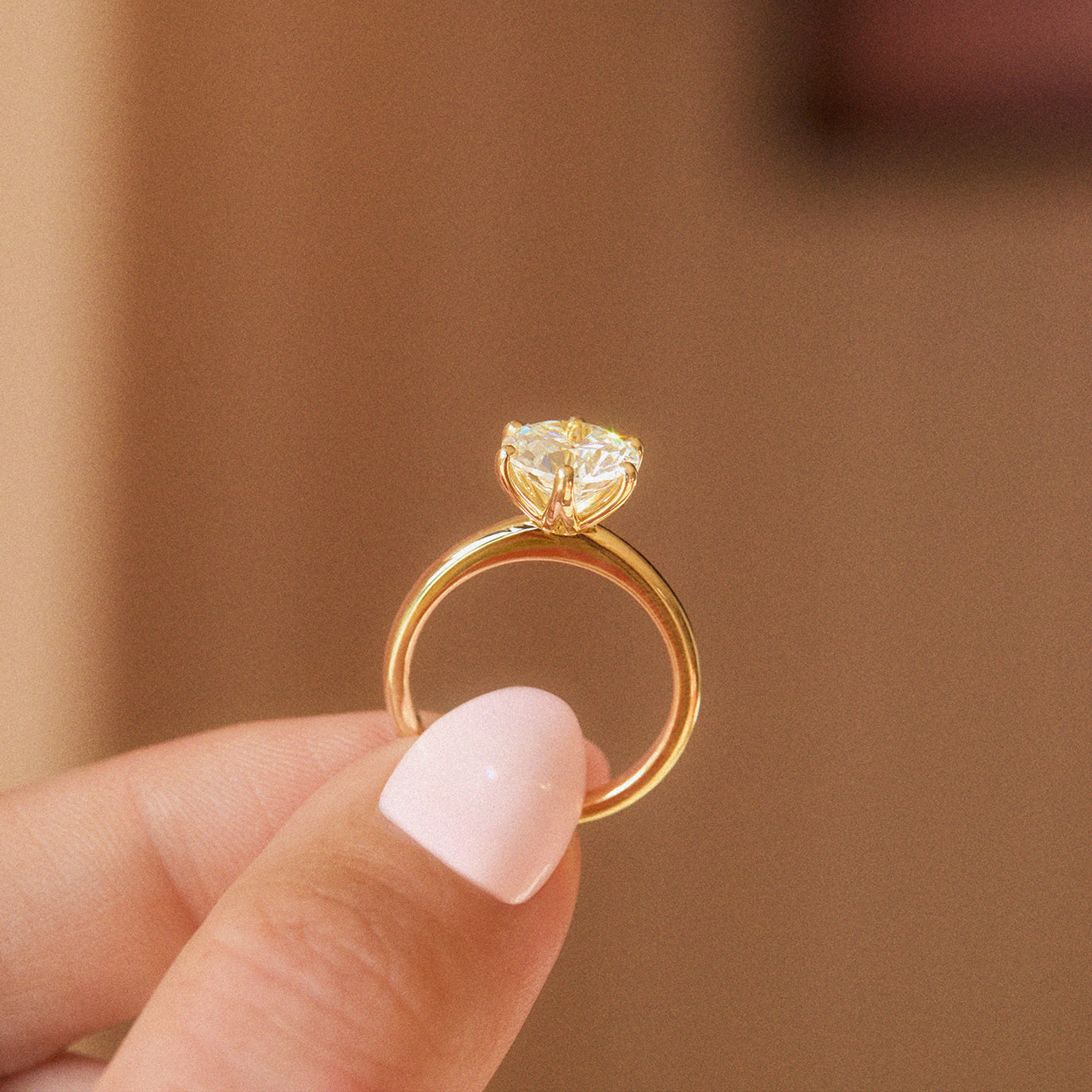 18ct yellow gold 1.56ct round brilliant cut diamond ring (currently being made)