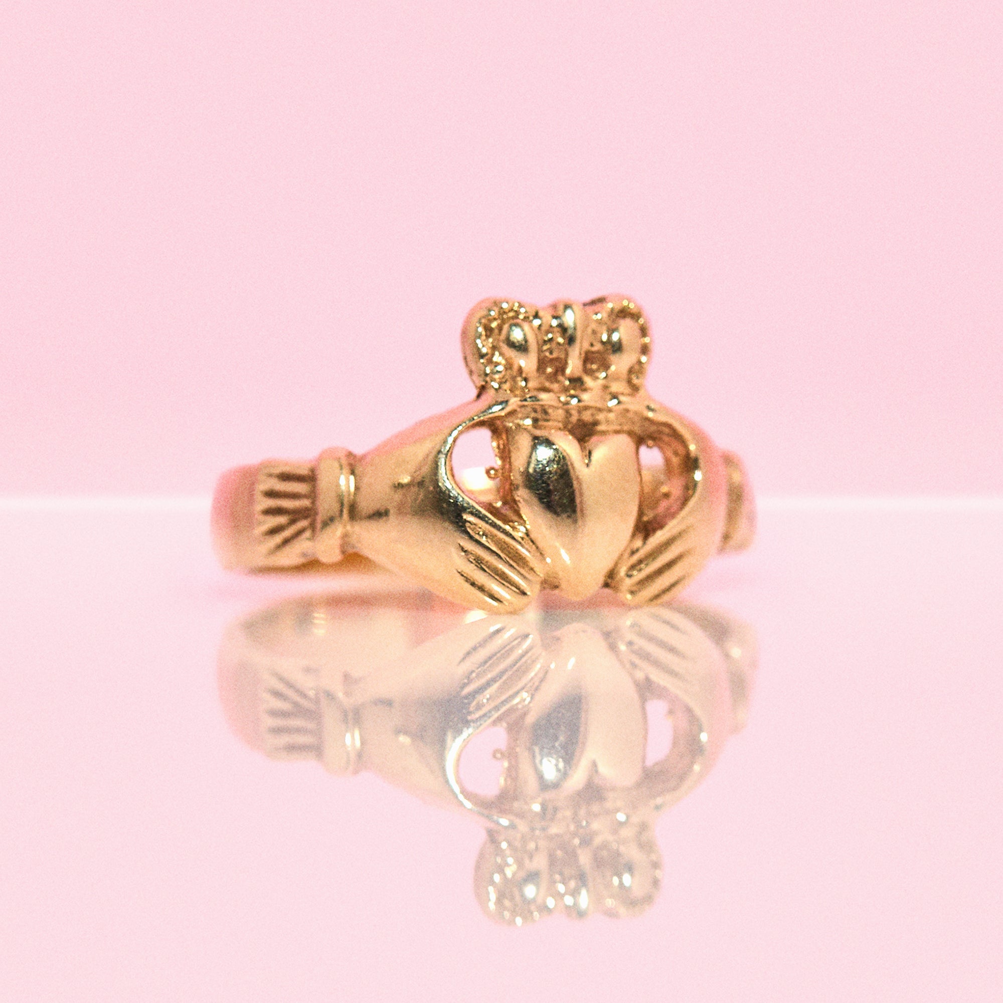 9ct gold claddagh ring from Dublin in 1977