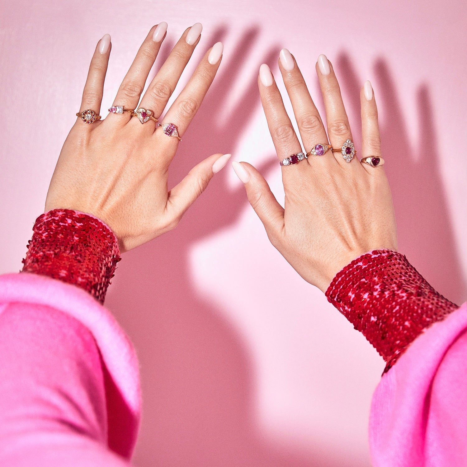 18ct gold ruby and diamond cluster ring from 1994