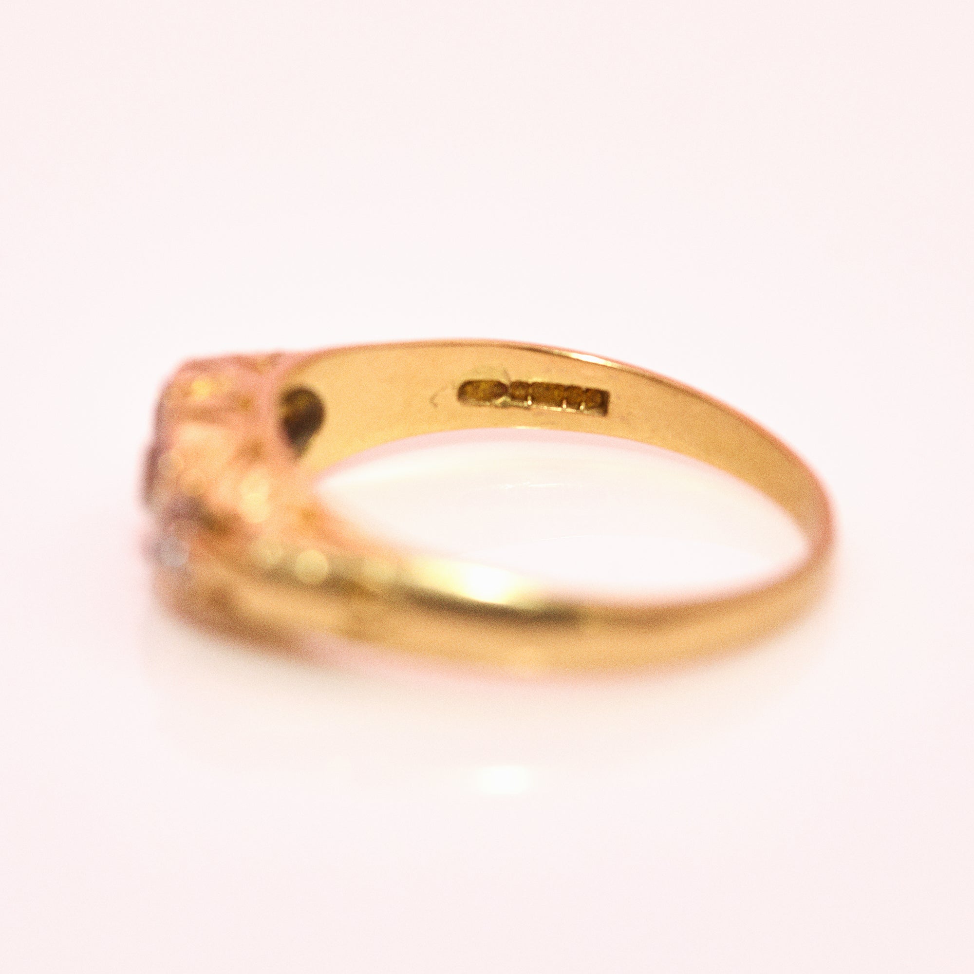 18ct gold diamond seven stone ring from 1991