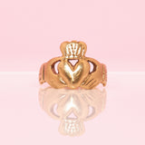 9ct gold claddagh ring