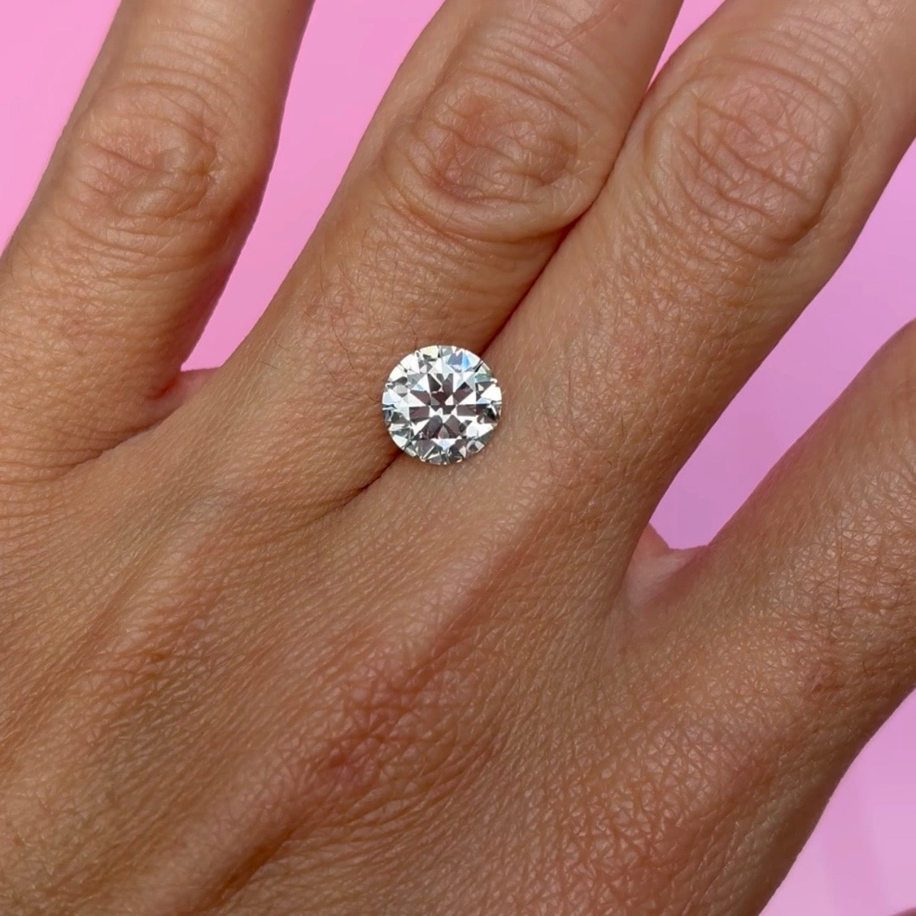 18ct yellow gold 2.16ct 1920’s cut diamond ring (made to order)