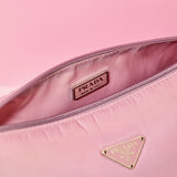 Prada pink nylon shoulder bag