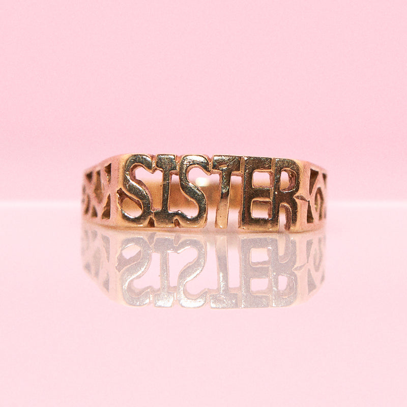 9ct gold SISTER ring