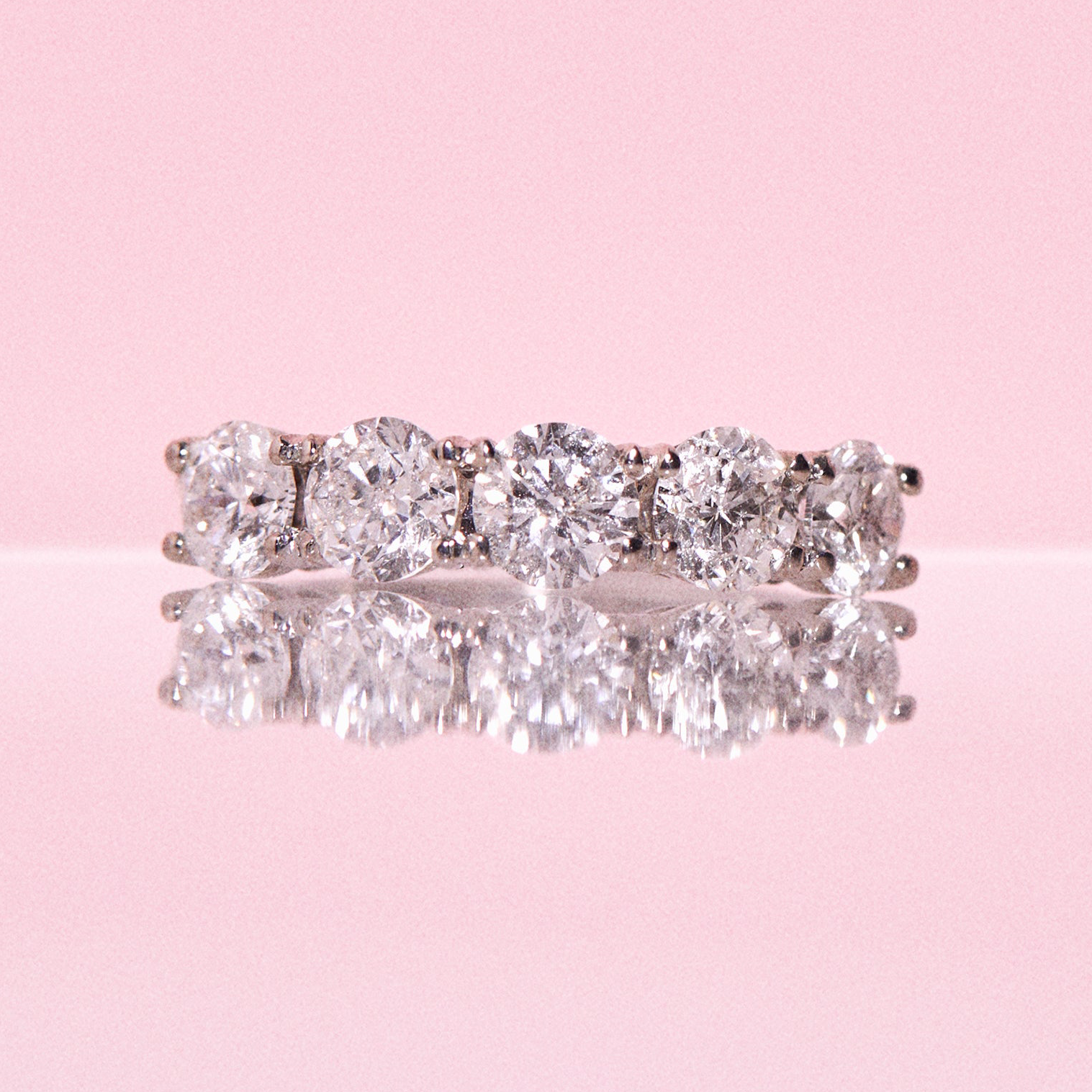18ct white gold 2.0ct diamond ring (made to order)