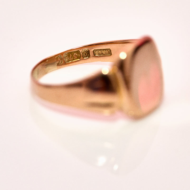 9ct gold signet ring