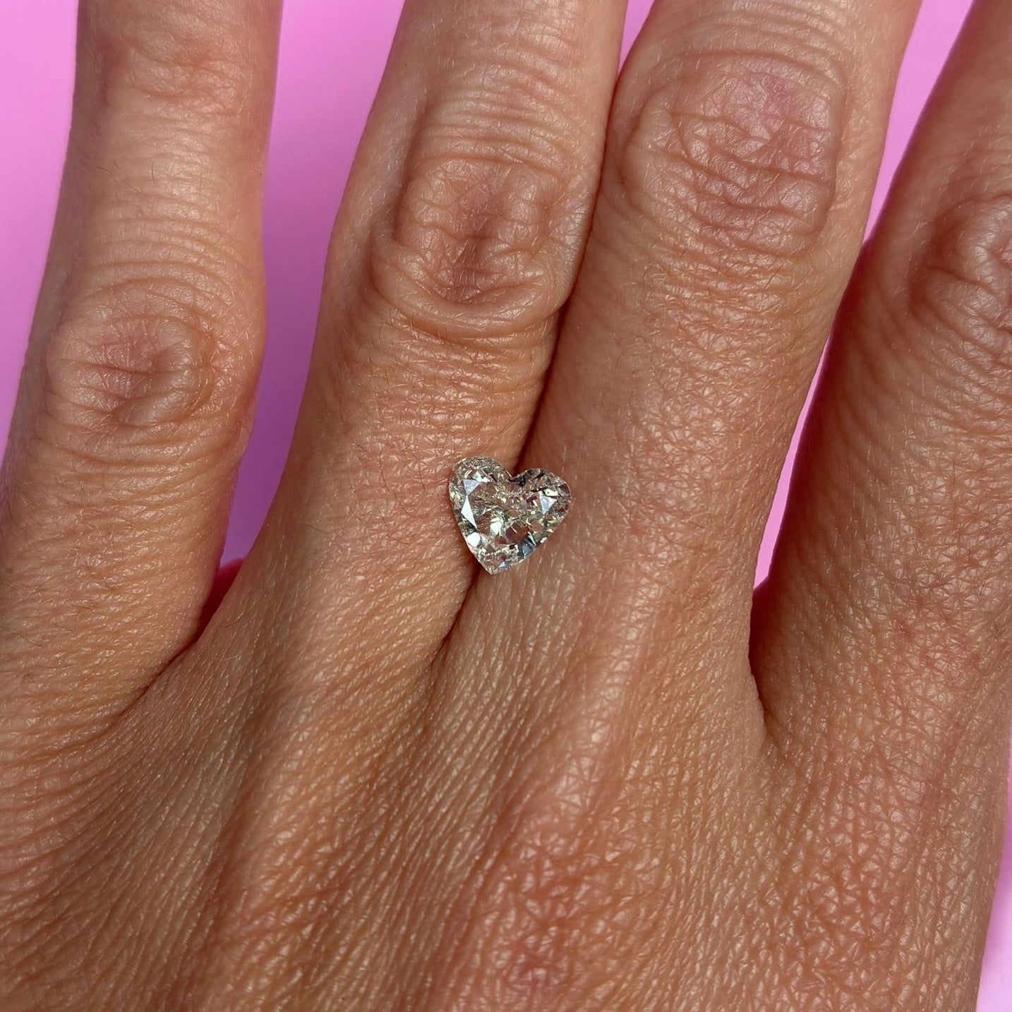 18ct gold 1.05ct heart-shaped diamond ring
