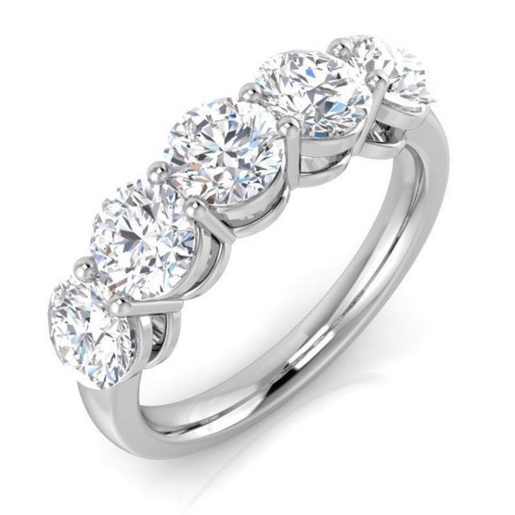 18ct white gold 2.0ct diamond ring (made to order)