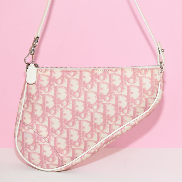 Dior pink saddlebag