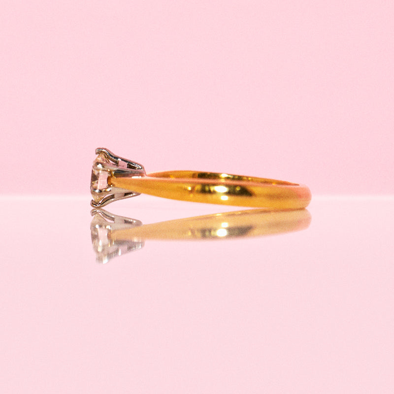 18ct gold diamond solitaire ring