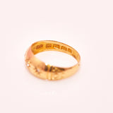 18ct gold diamond starburst gypsy ring from 1901
