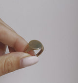 9ct gold circular signet ring