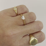 18ct gold ring set with a 0.48ct heart shaped diamond