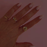 18ct gold 0.91ct yellow diamond three stone ring