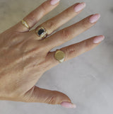 18ct gold tourmaline and diamond ring