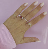 18ct white gold ruby and diamond three stone ring