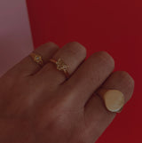 18ct gold 1.23ct heart shaped yellow diamond ring
