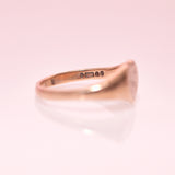 9ct gold heart signet ring