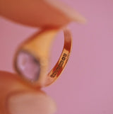 9ct gold amethyst ring
