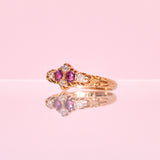 18ct gold ruby and diamond ring